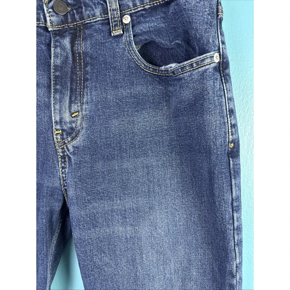 Levis Jeans Mens 32x36 Blue 527 Bootcut Western Cowboy Denim Dark Cotton